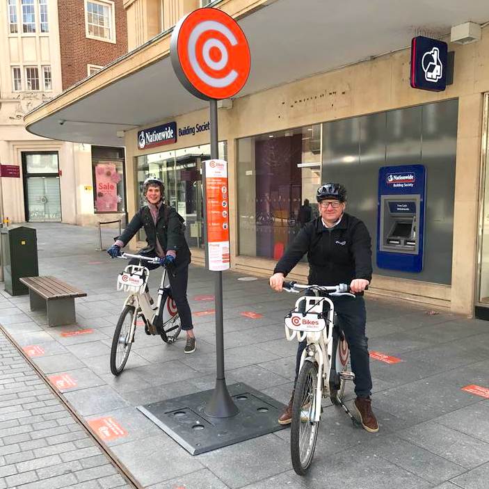 Electric bike hire at Princesshay
